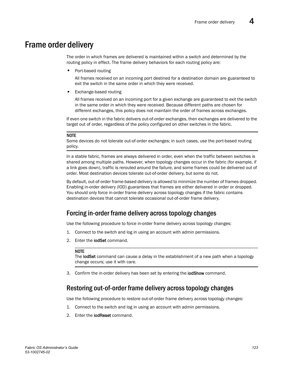 Frame order delivery | Dell POWEREDGE M1000E User Manual | Page 123 / 666