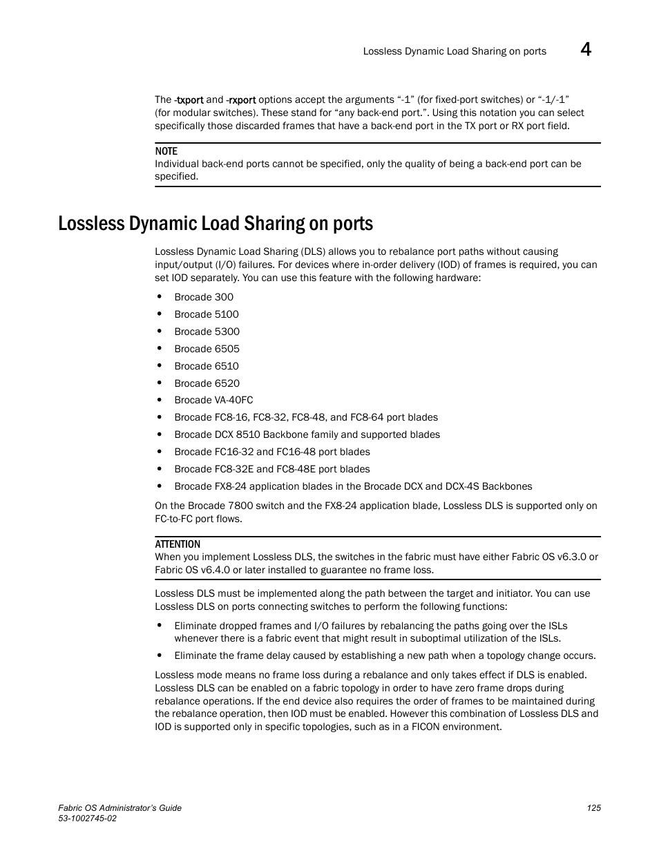 Lossless dynamic load sharing on ports | Dell POWEREDGE M1000E User Manual | Page 125 / 666