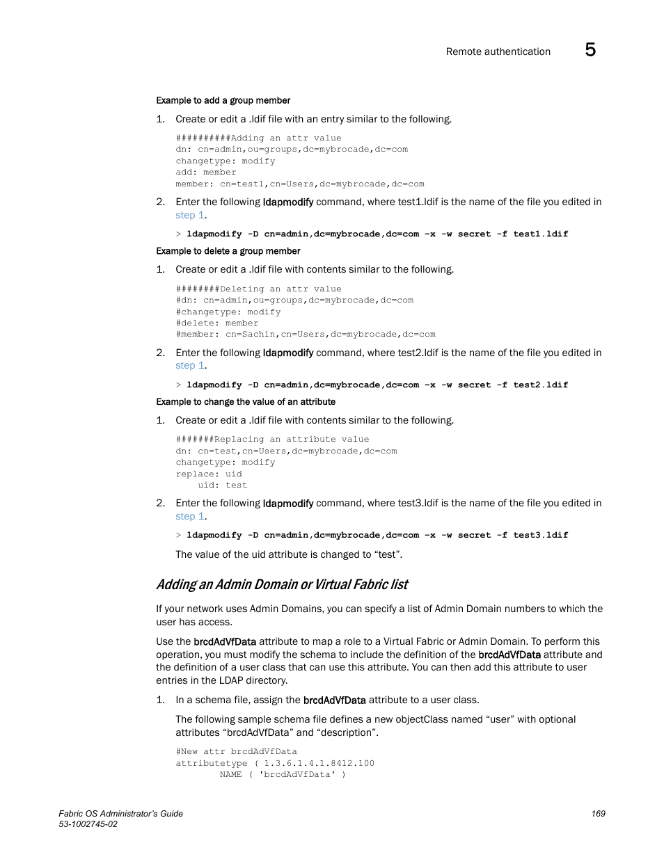 Adding an admin domain or virtual fabric list | Dell POWEREDGE M1000E User Manual | Page 169 / 666