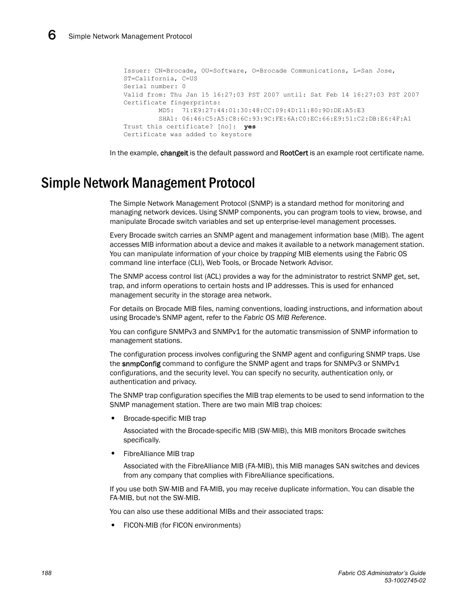 Simple network management protocol | Dell POWEREDGE M1000E User Manual | Page 188 / 666