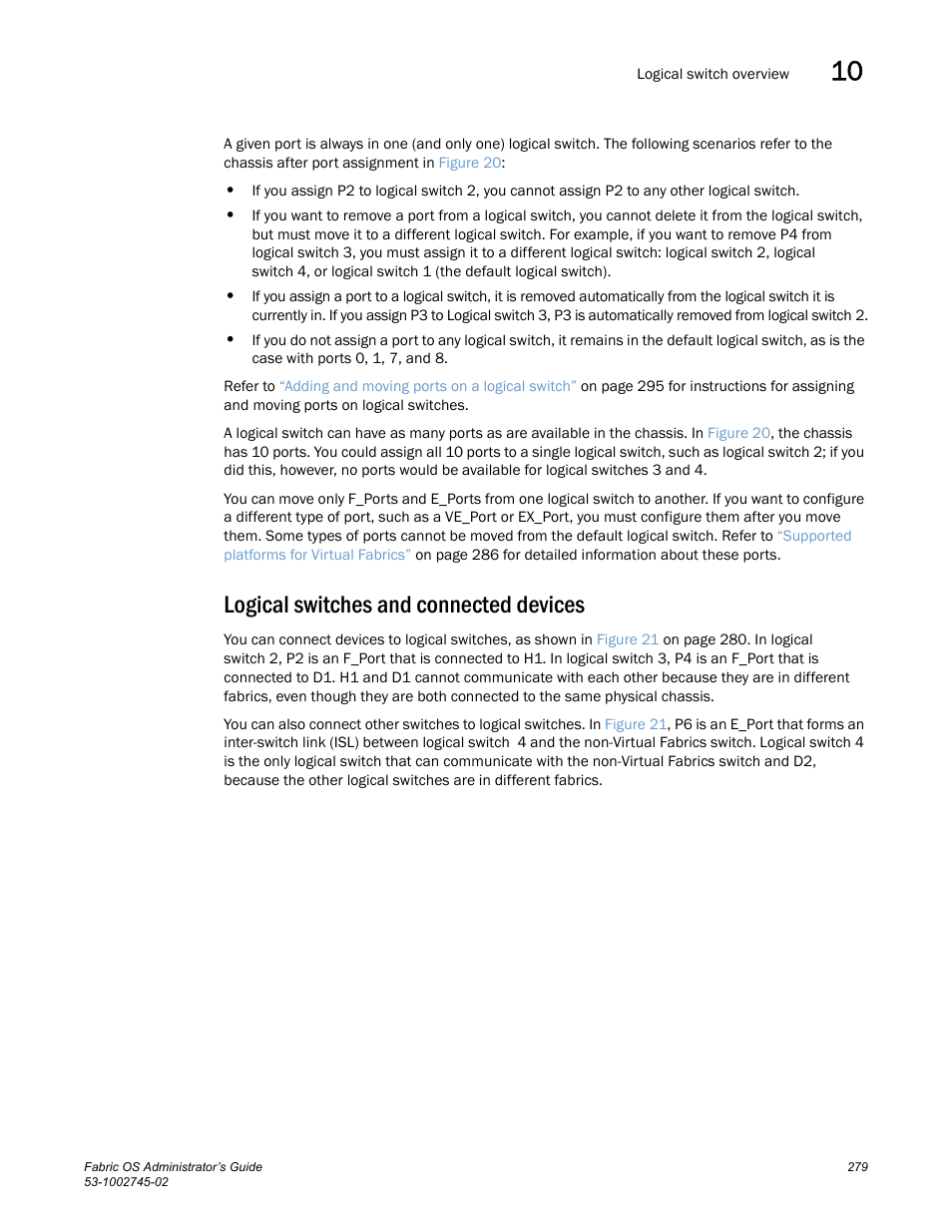 Logical switches and connected devices | Dell POWEREDGE M1000E User Manual | Page 279 / 666