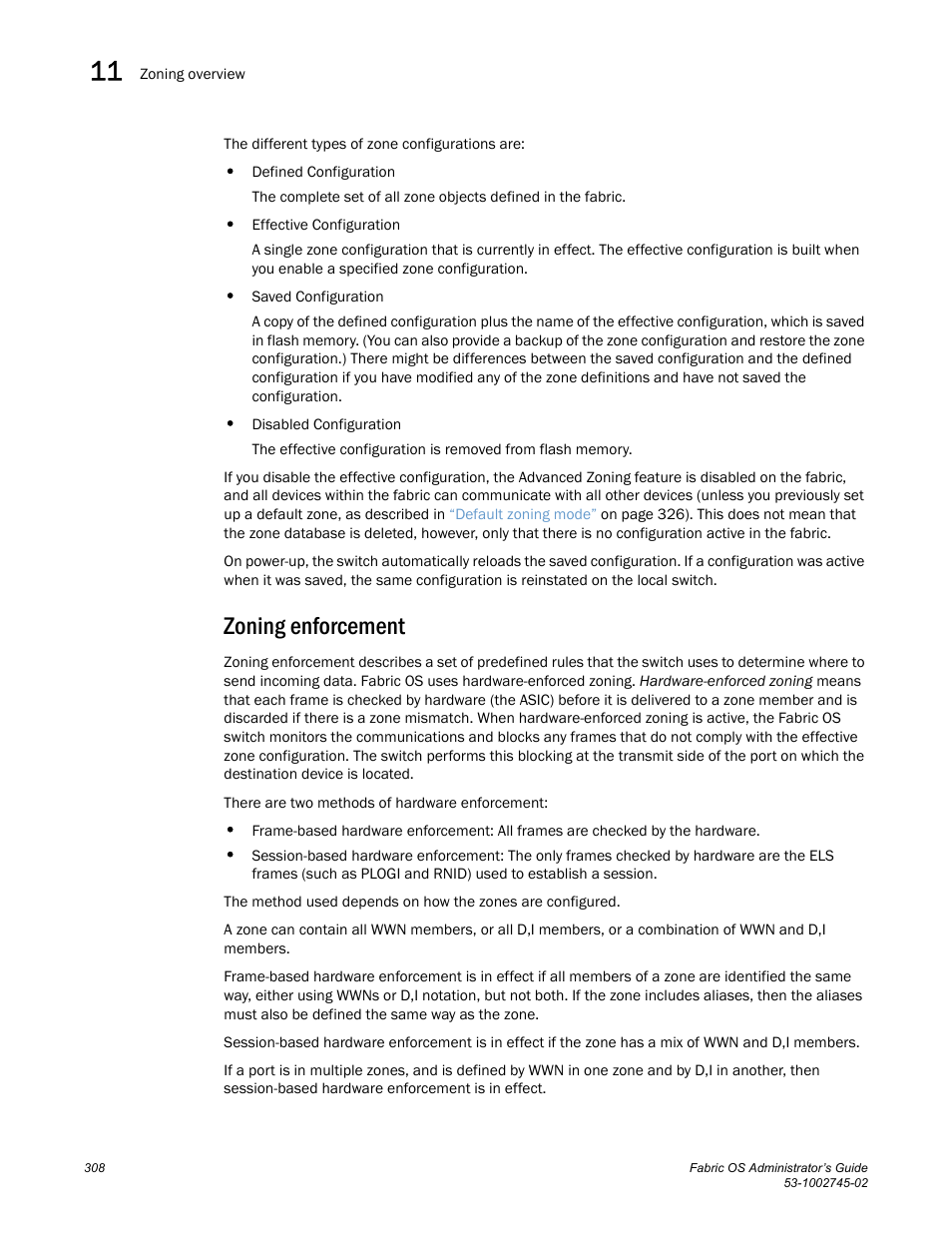 Zoning enforcement | Dell POWEREDGE M1000E User Manual | Page 308 / 666