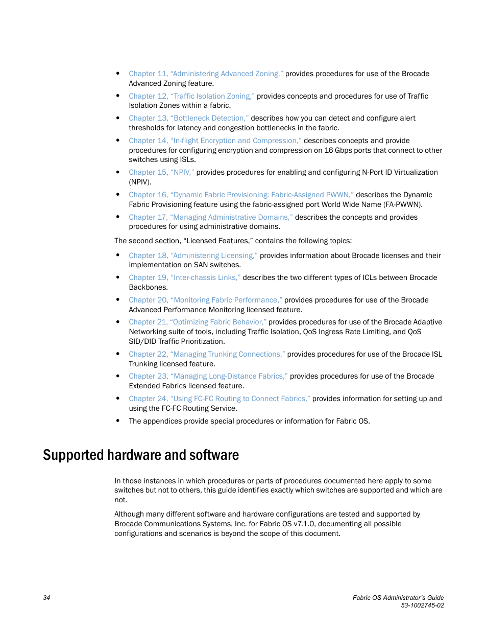 Supported hardware and software | Dell POWEREDGE M1000E User Manual | Page 34 / 666
