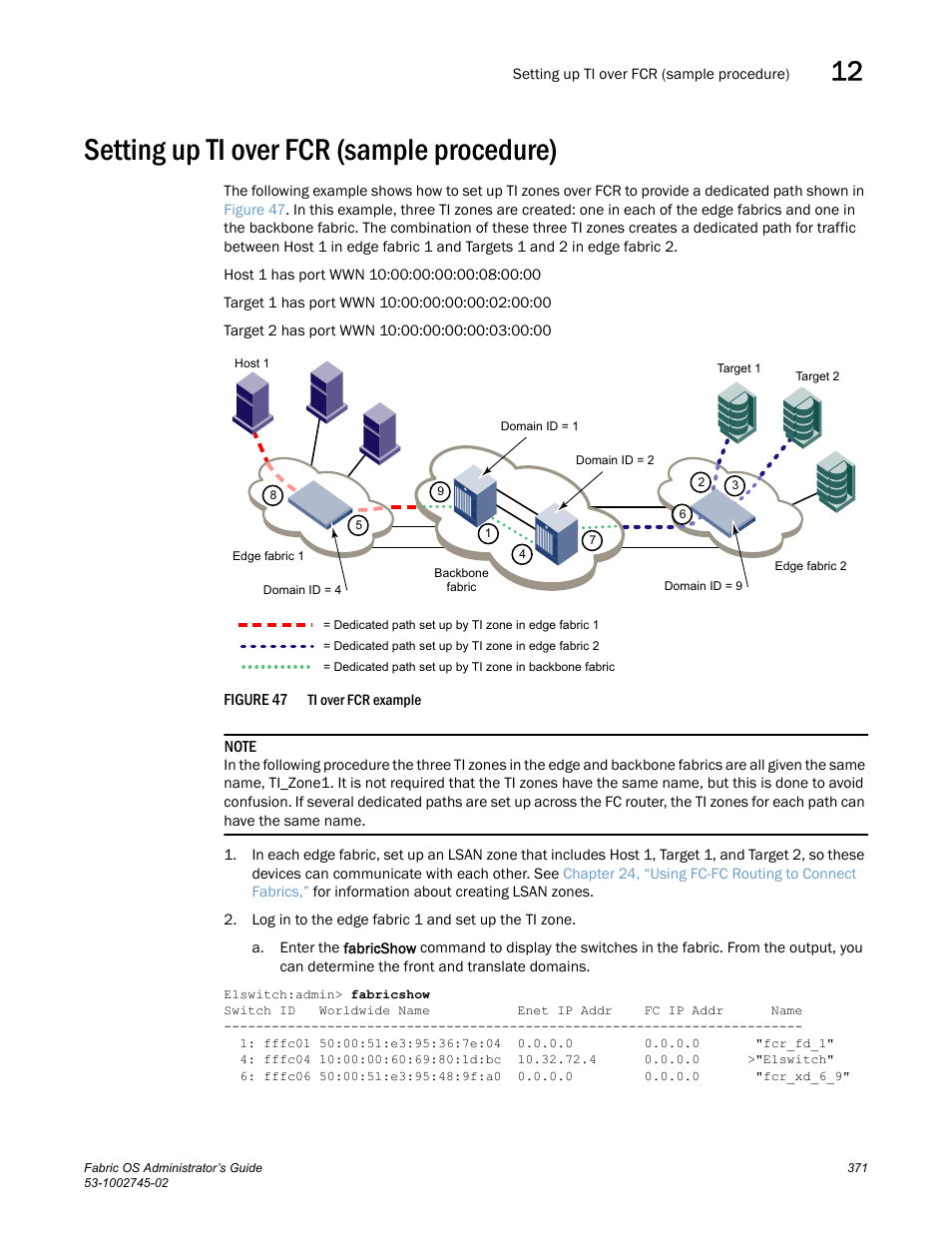 Setting up ti over fcr (sample procedure), Figure 47 | Dell POWEREDGE M1000E User Manual | Page 371 / 666