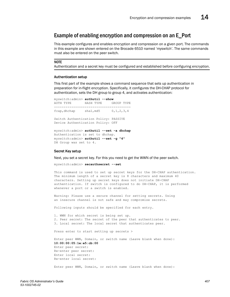 Generating a secret key | Dell POWEREDGE M1000E User Manual | Page 407 / 666