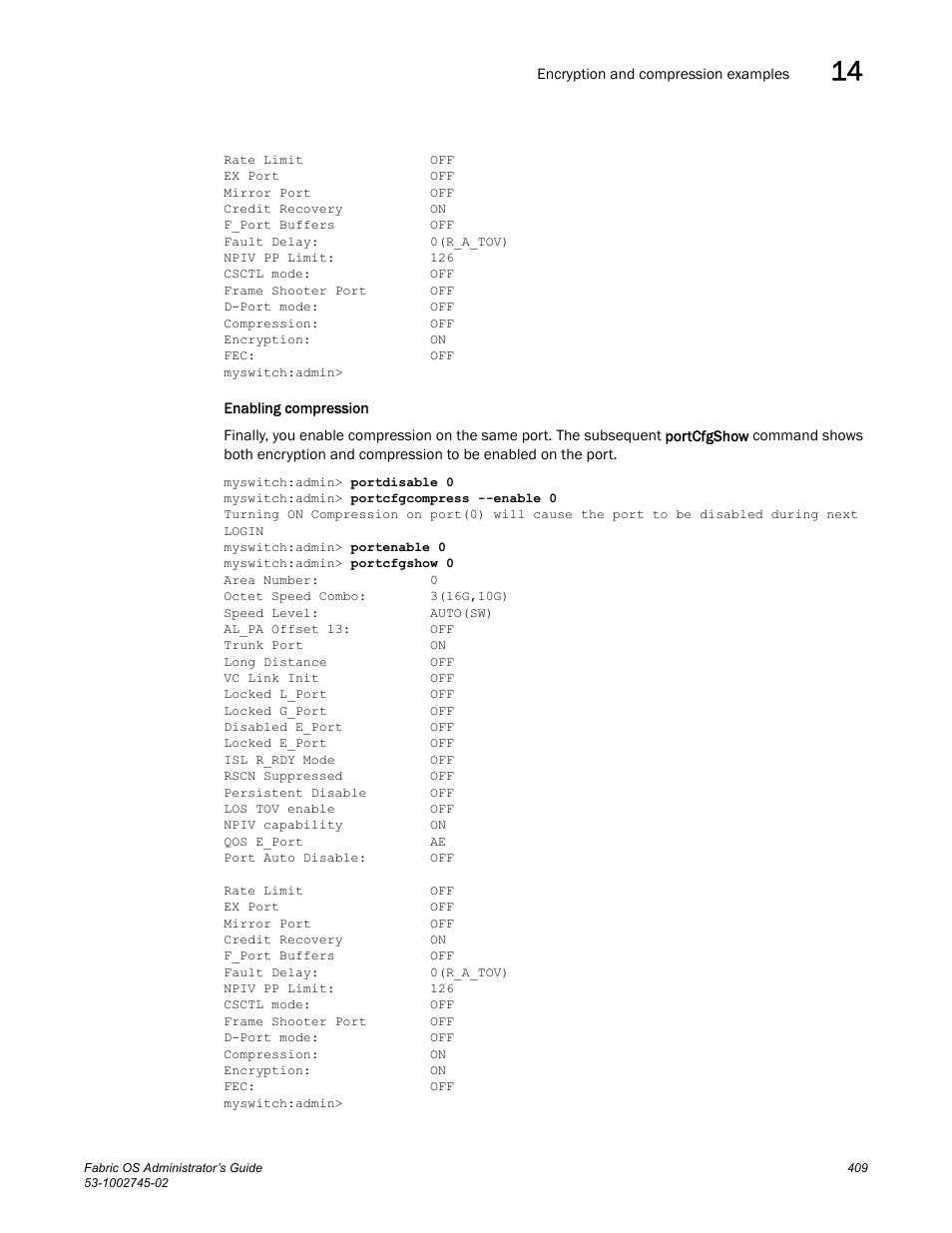 Enabling compression | Dell POWEREDGE M1000E User Manual | Page 409 / 666