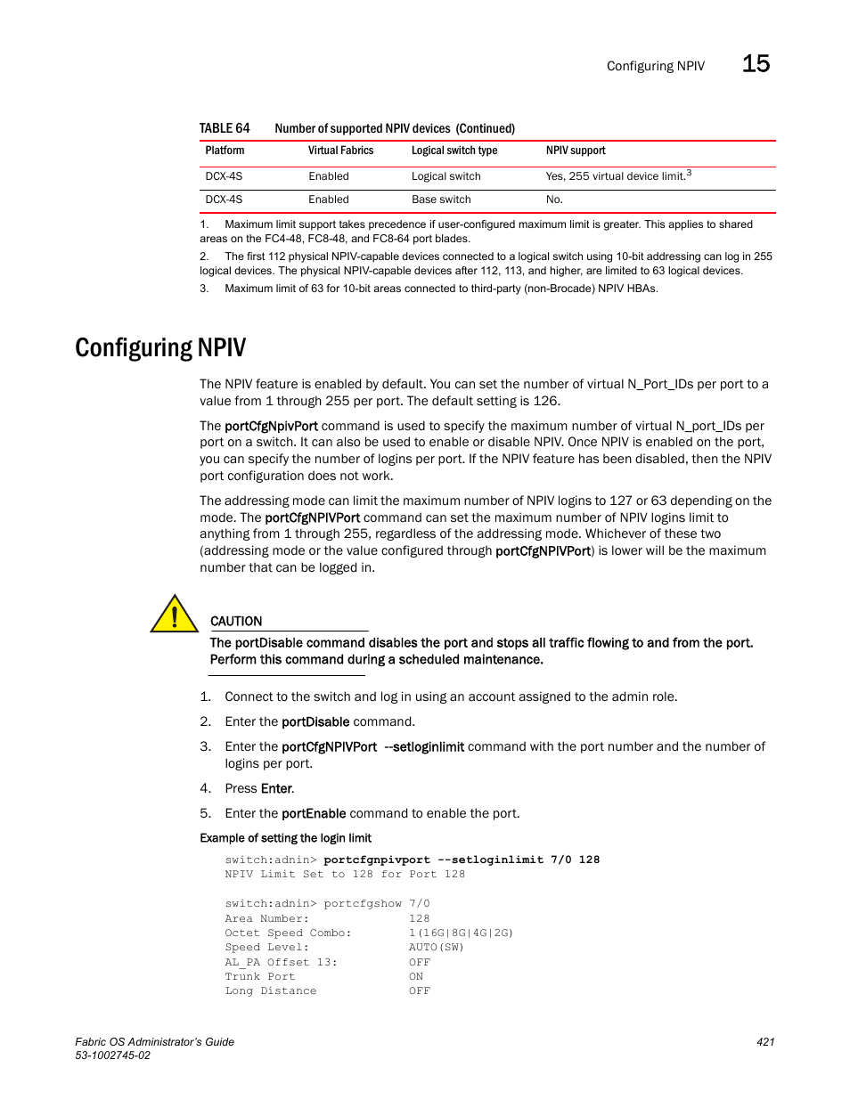 Configuring npiv | Dell POWEREDGE M1000E User Manual | Page 421 / 666