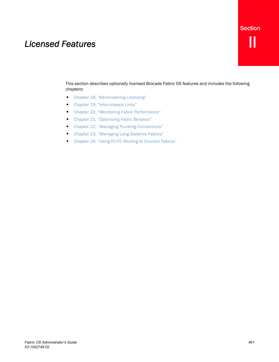 Section ii, Licensed features | Dell POWEREDGE M1000E User Manual | Page 461 / 666