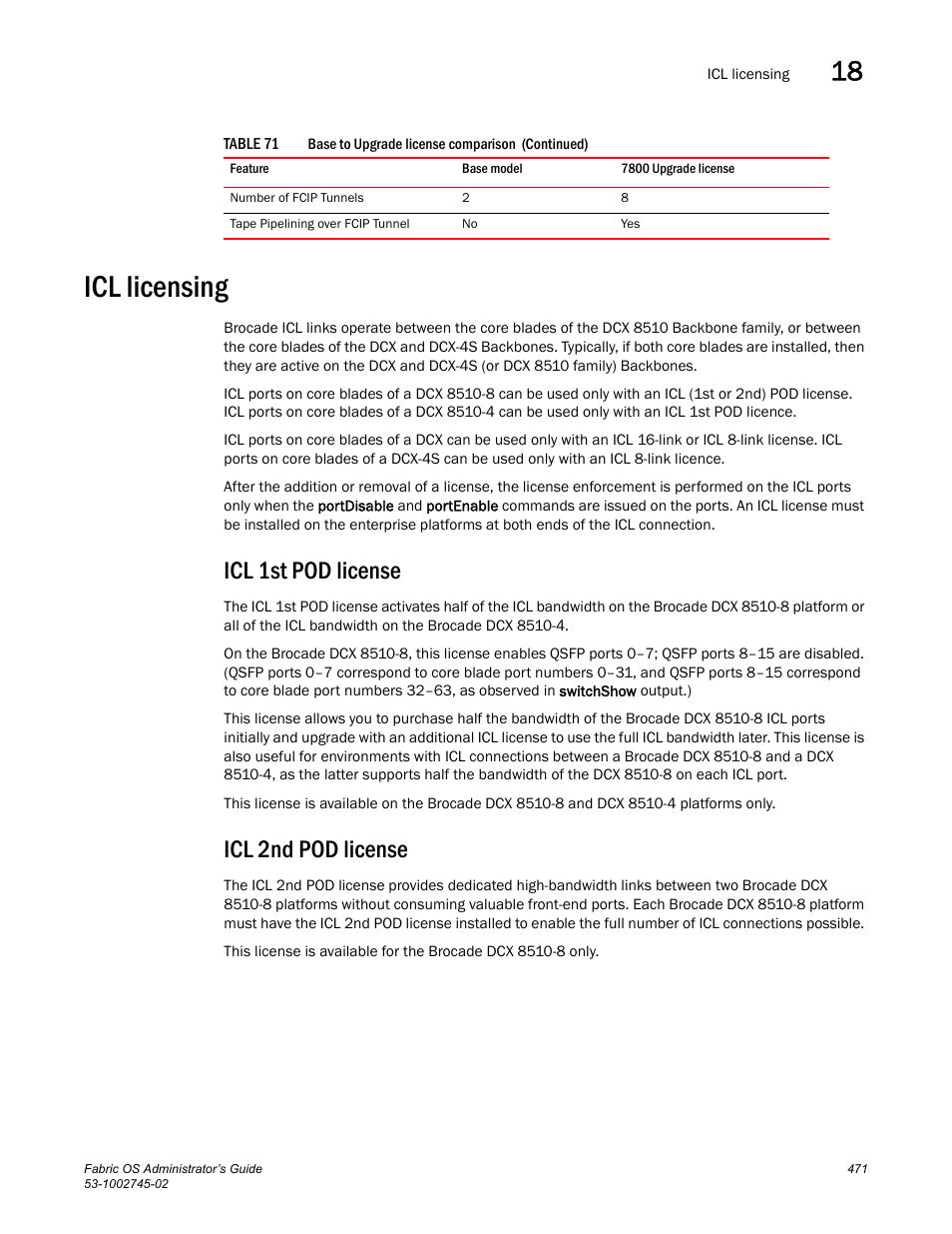Icl licensing, Icl 1st pod license, Icl 2nd pod license | Dell POWEREDGE M1000E User Manual | Page 471 / 666