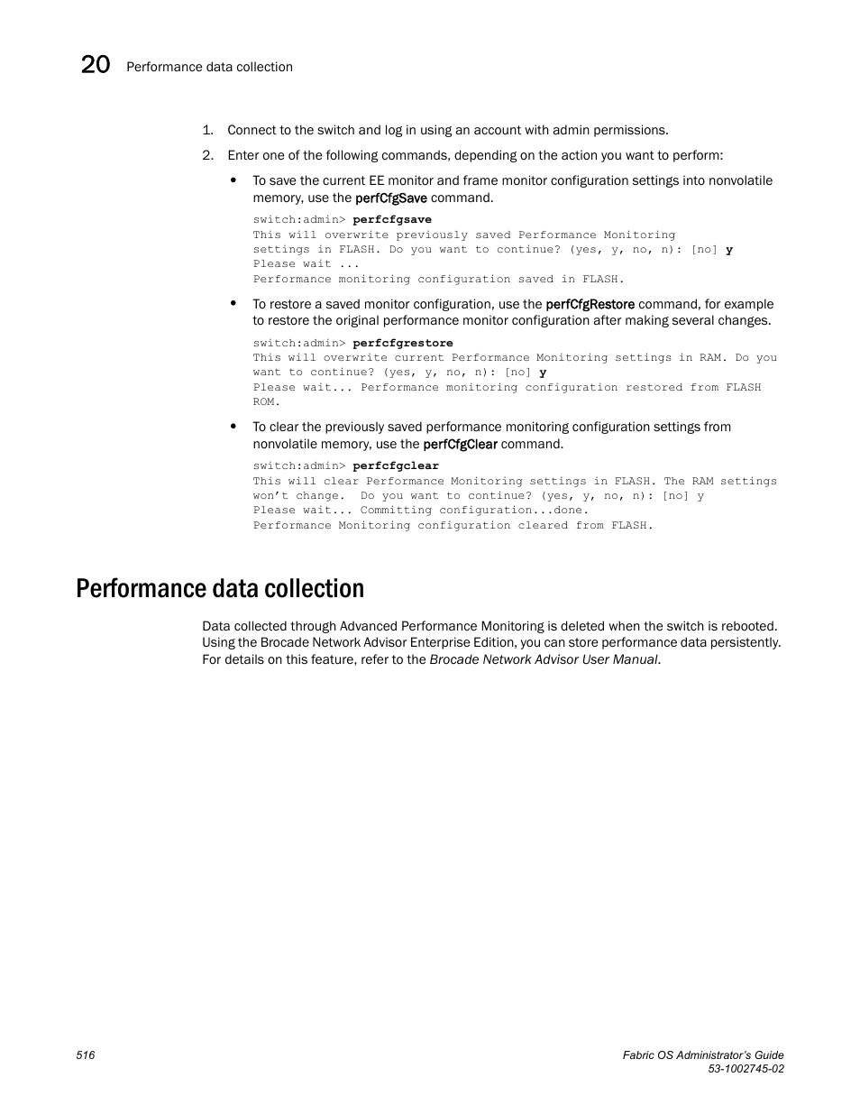 Performance data collection | Dell POWEREDGE M1000E User Manual | Page 516 / 666
