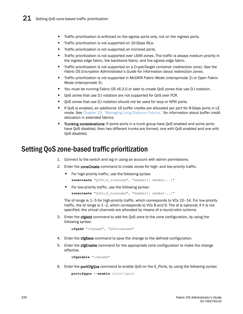 Setting qos zone-based traffic prioritization | Dell POWEREDGE M1000E User Manual | Page 530 / 666