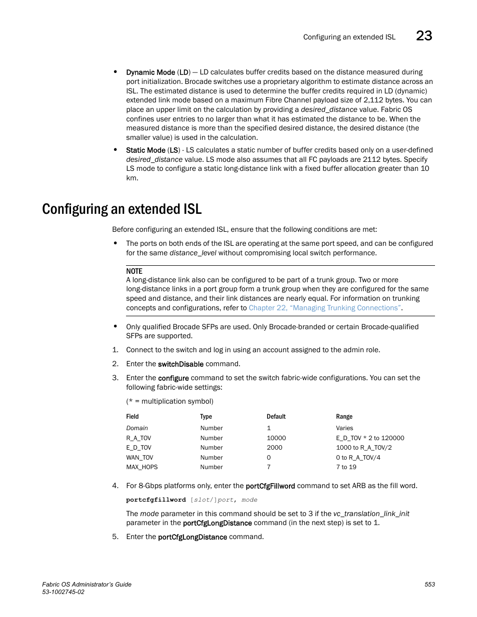 Configuring an extended isl | Dell POWEREDGE M1000E User Manual | Page 553 / 666