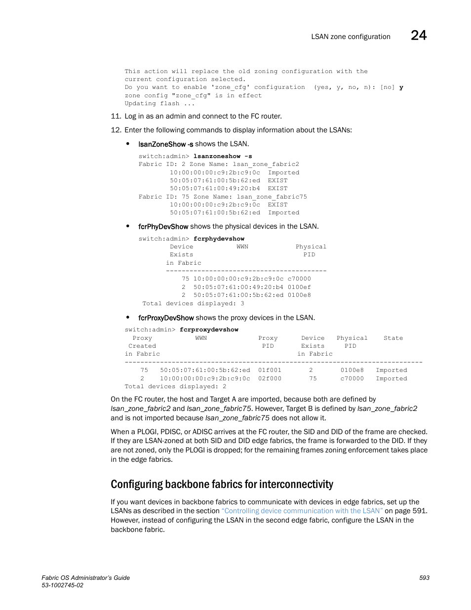 Configuring backbone fabrics for interconnectivity | Dell POWEREDGE M1000E User Manual | Page 593 / 666