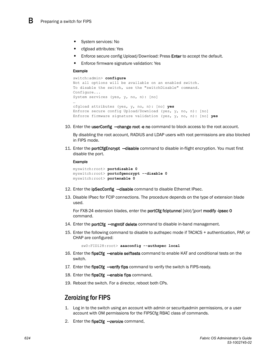 Zeroizing for fips, Ction | Dell POWEREDGE M1000E User Manual | Page 624 / 666