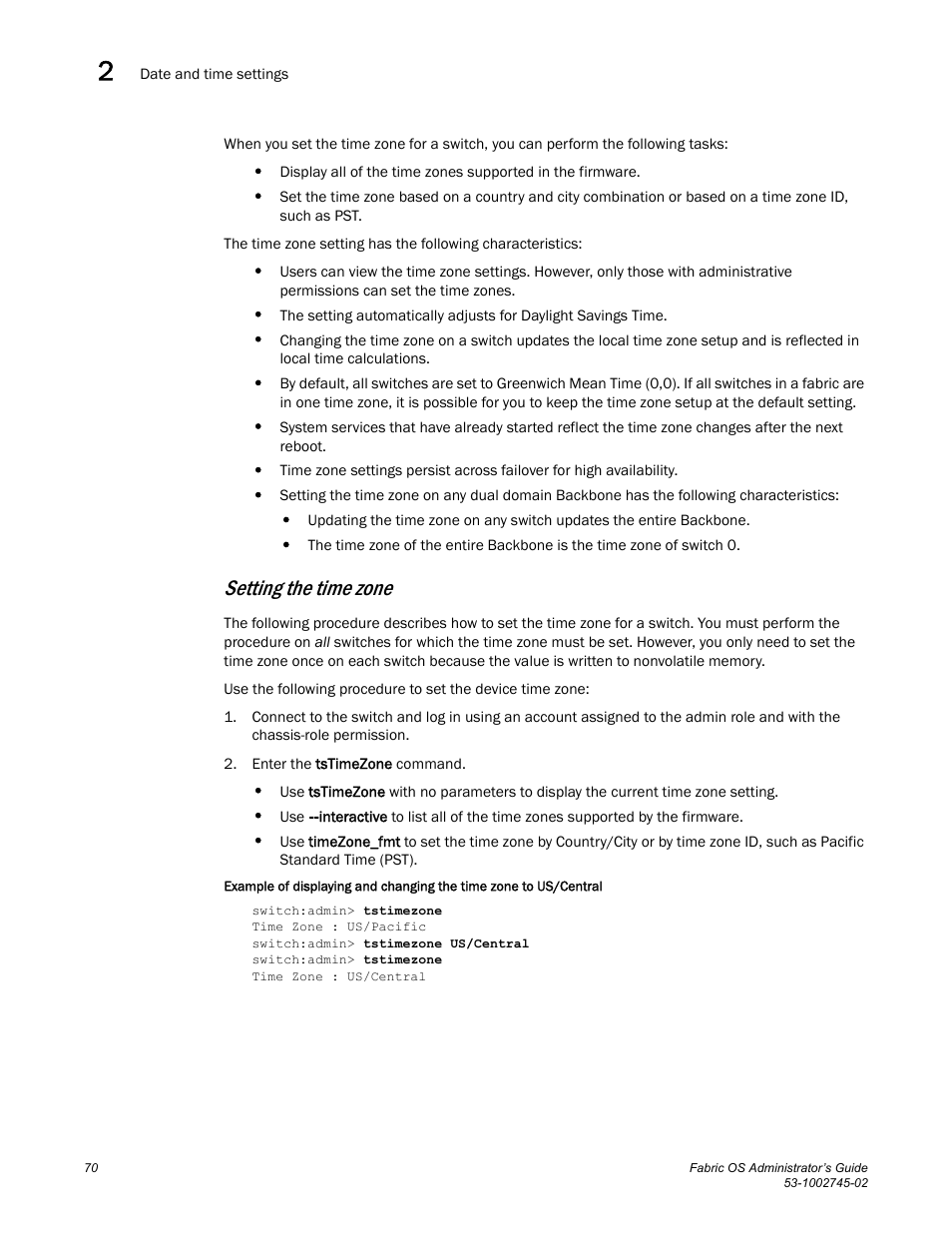 Setting the time zone | Dell POWEREDGE M1000E User Manual | Page 70 / 666