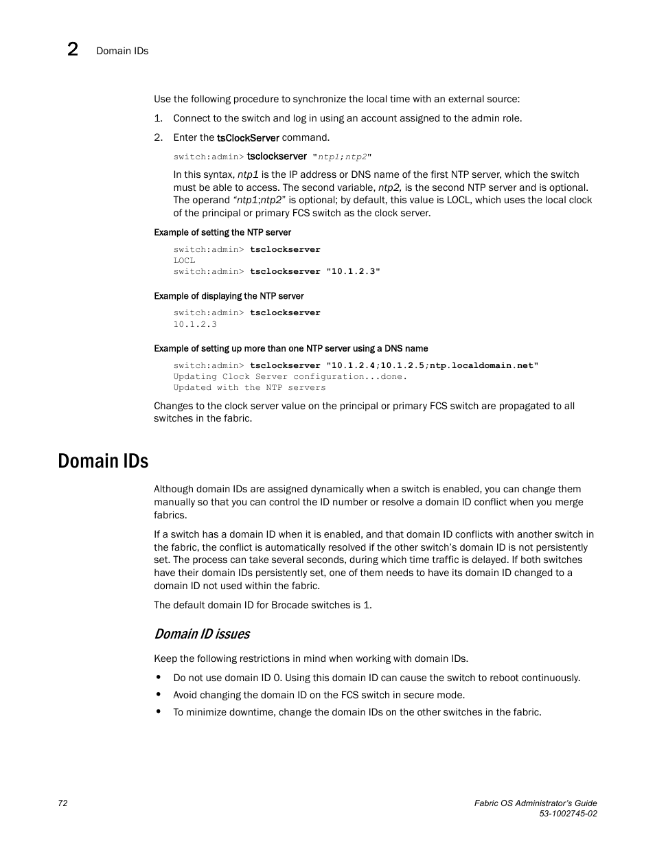 Domain ids, Domain id issues | Dell POWEREDGE M1000E User Manual | Page 72 / 666