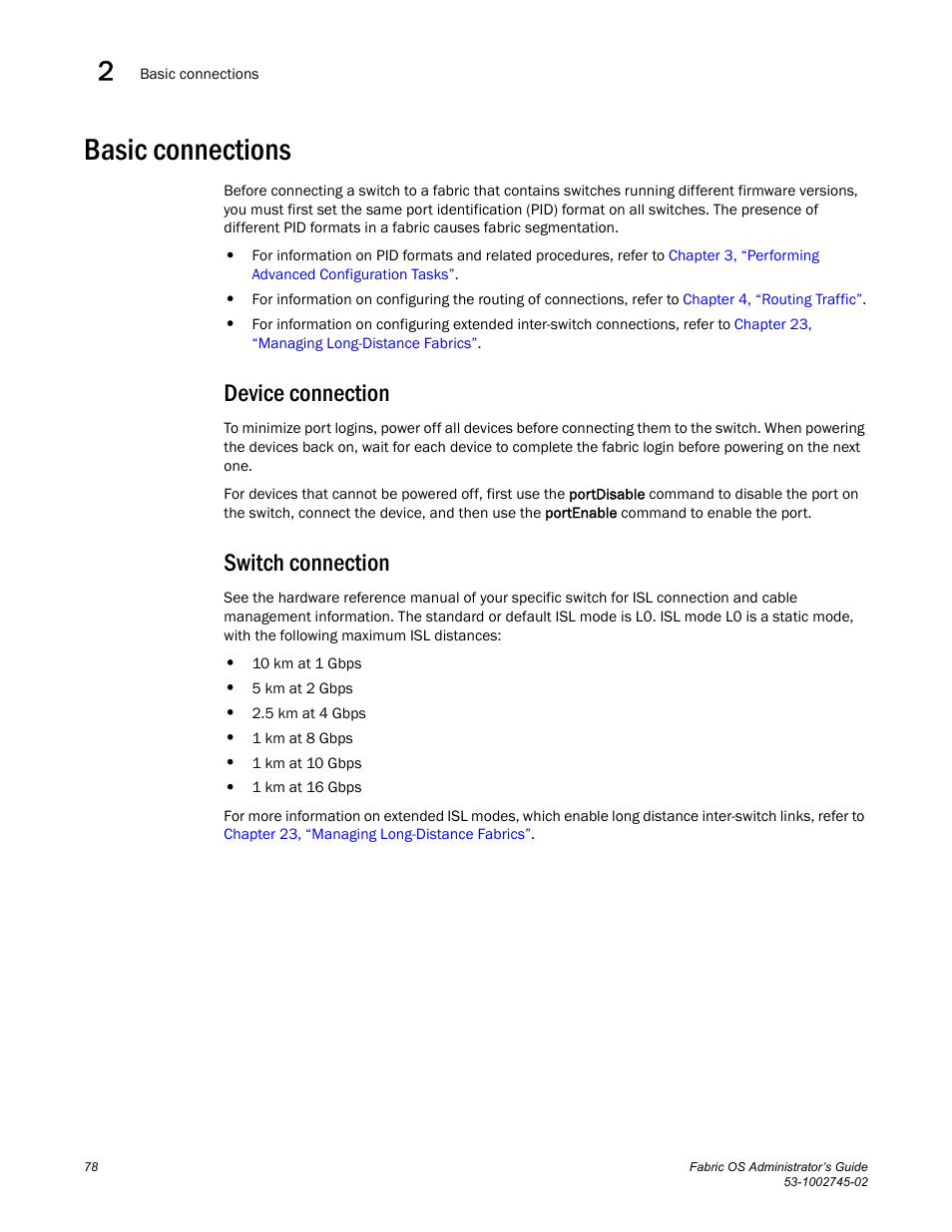 Basic connections, Device connection, Switch connection | Dell POWEREDGE M1000E User Manual | Page 78 / 666