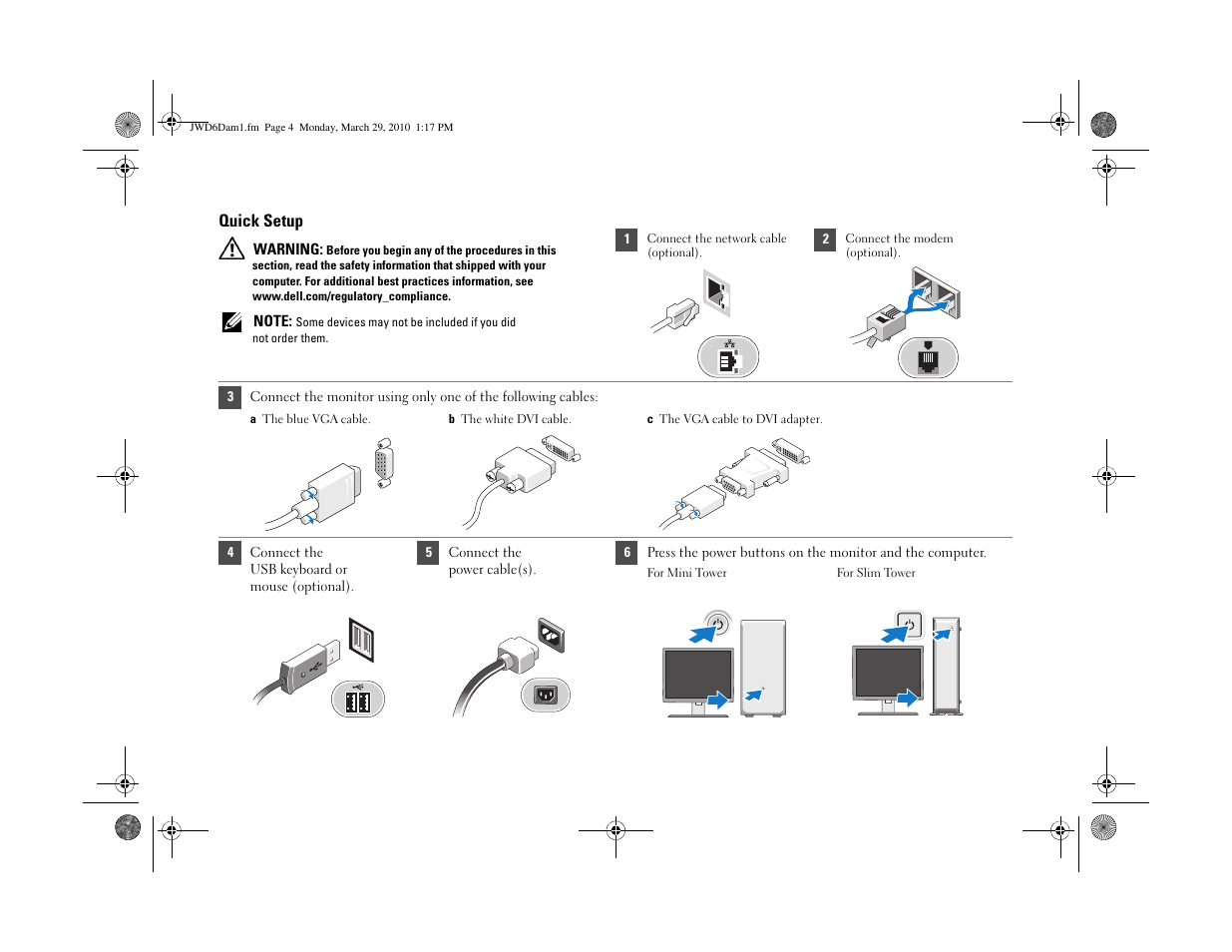 Dell Vostro 230s (Early 2010) User Manual | Page 4 / 8