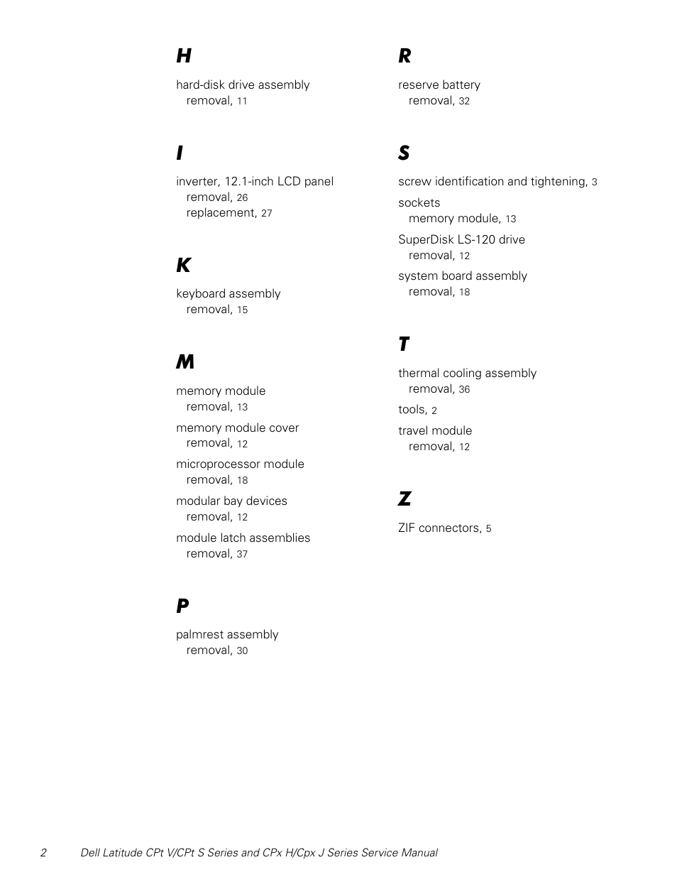 Dell Latitude CPx H User Manual | Page 47 / 48