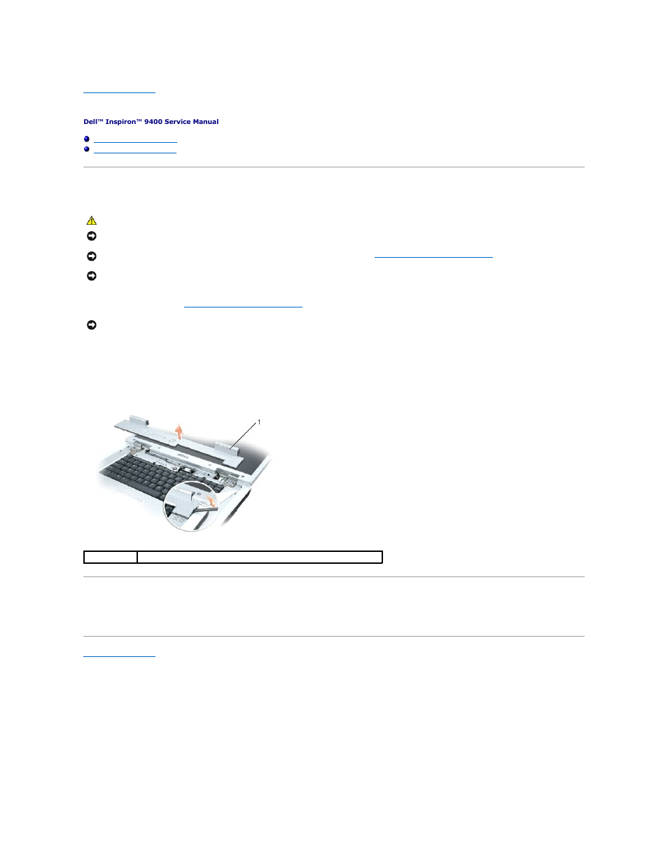 Hinge cover, Removing the hinge cover, Replacing the hinge cover | Dell Inspiron 9400 User Manual | Page 33 / 56