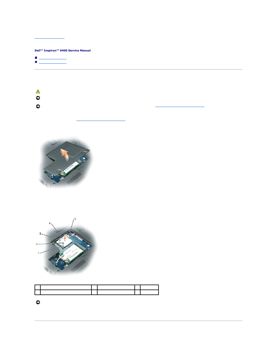 Modem, Removing the modem | Dell Inspiron 9400 User Manual | Page 37 / 56