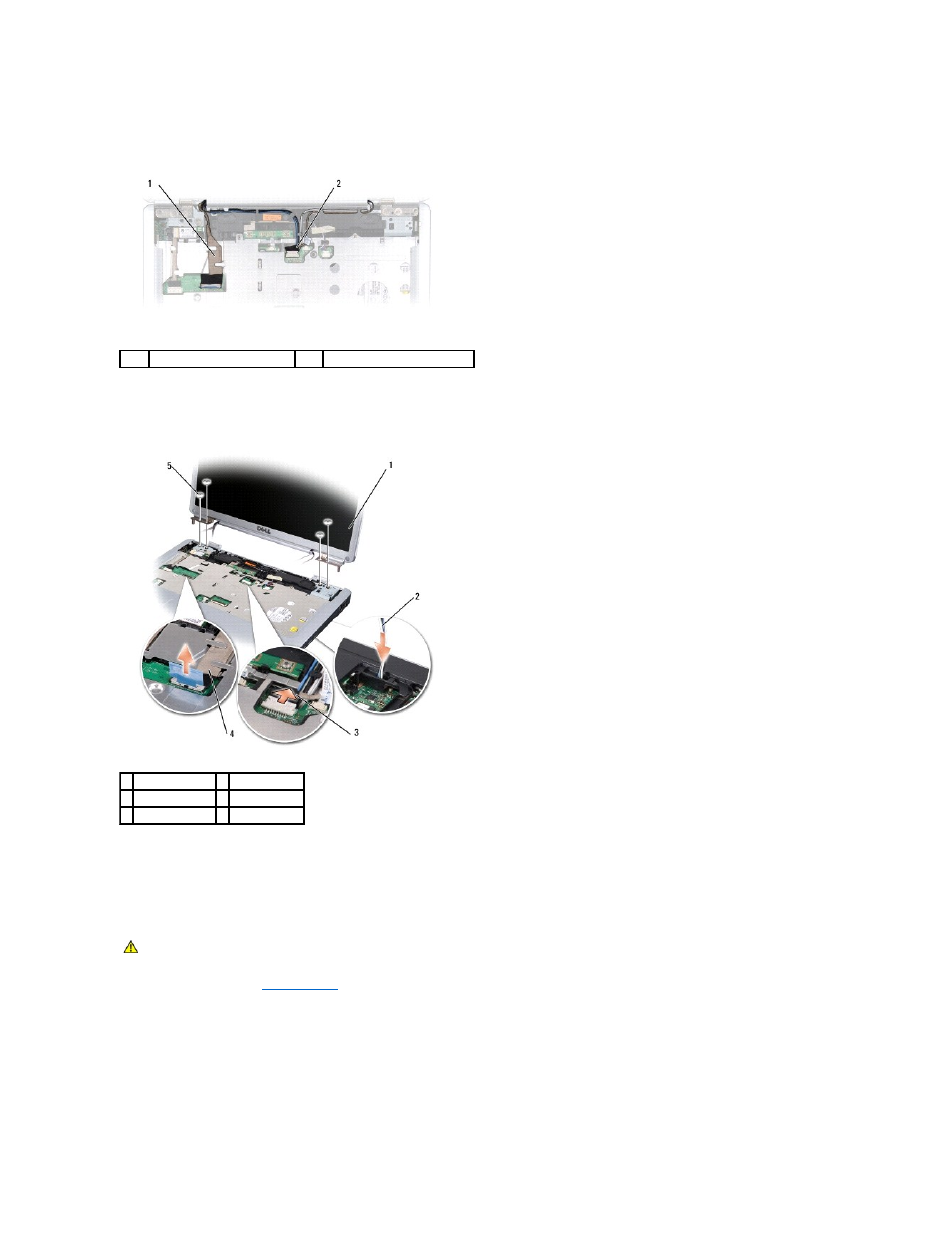 Replacing the display assembly | Dell Inspiron 1526 (Late 2007) User Manual | Page 18 / 51