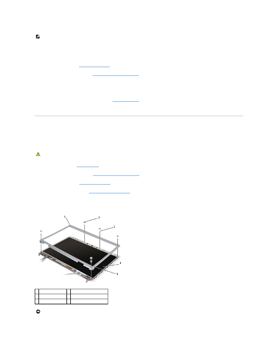 Display bezel, Removing the display bezel | Dell Inspiron 1526 (Late 2007) User Manual | Page 19 / 51