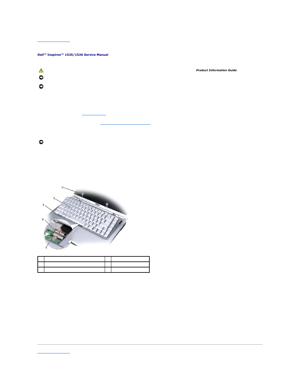 Keyboard, Removing the keyboard, Replacing the keyboard | Dell Inspiron 1526 (Late 2007) User Manual | Page 27 / 51