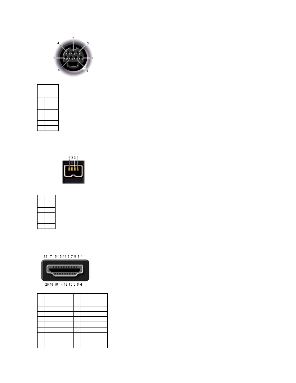 1394 connector, Hdmi connector | Dell Inspiron 1526 (Late 2007) User Manual | Page 41 / 51