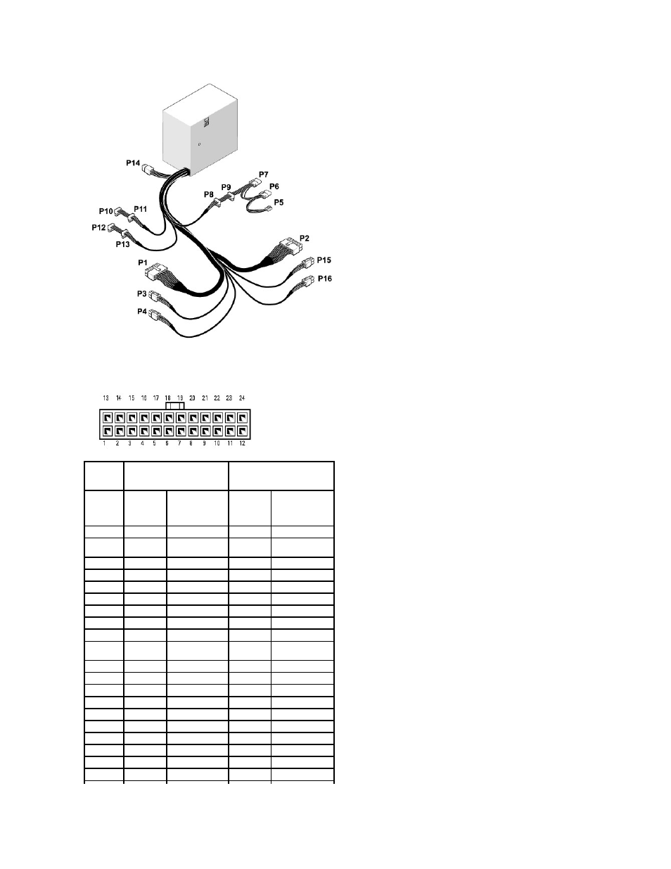 Dc power connector p1 | Dell XPS 700 Jet Black User Manual | Page 122 / 126