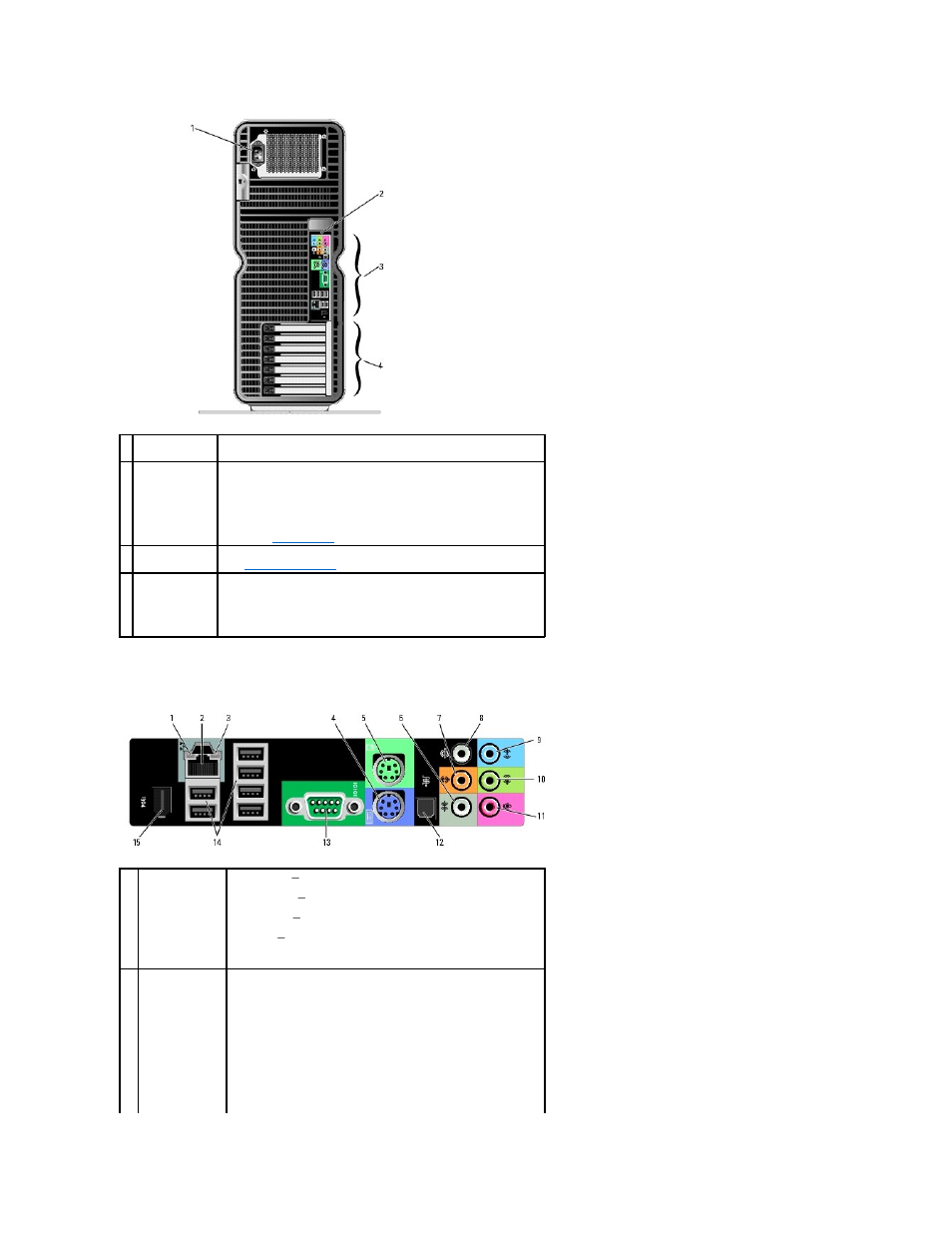 Back i/o connectors | Dell XPS 700 Jet Black User Manual | Page 8 / 126