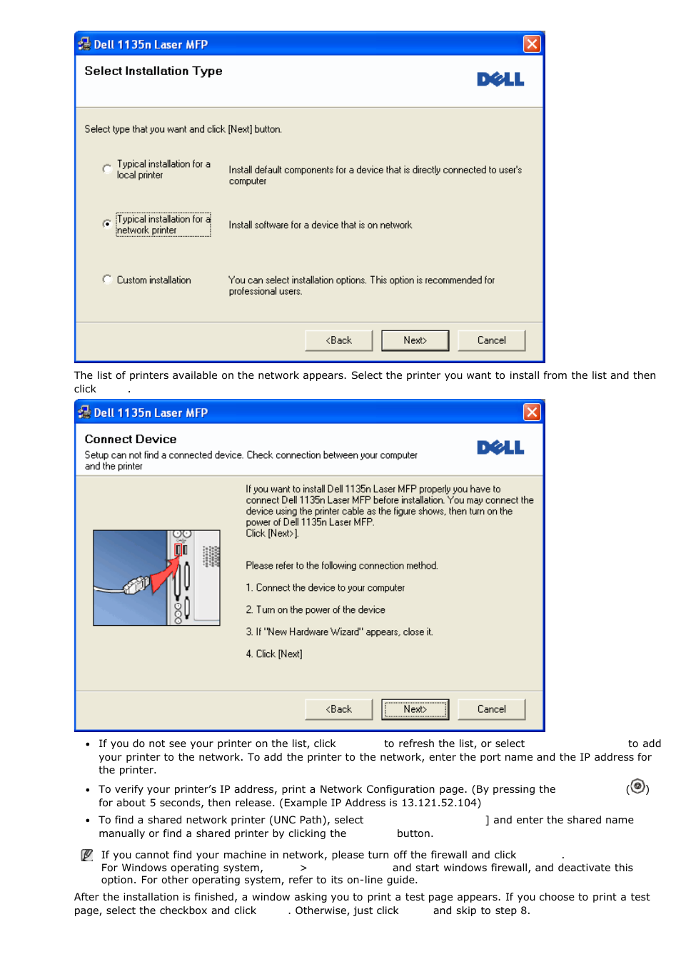 Dell 1135n Multifunction Mono Laser Printer User Manual | Page 101 / 138