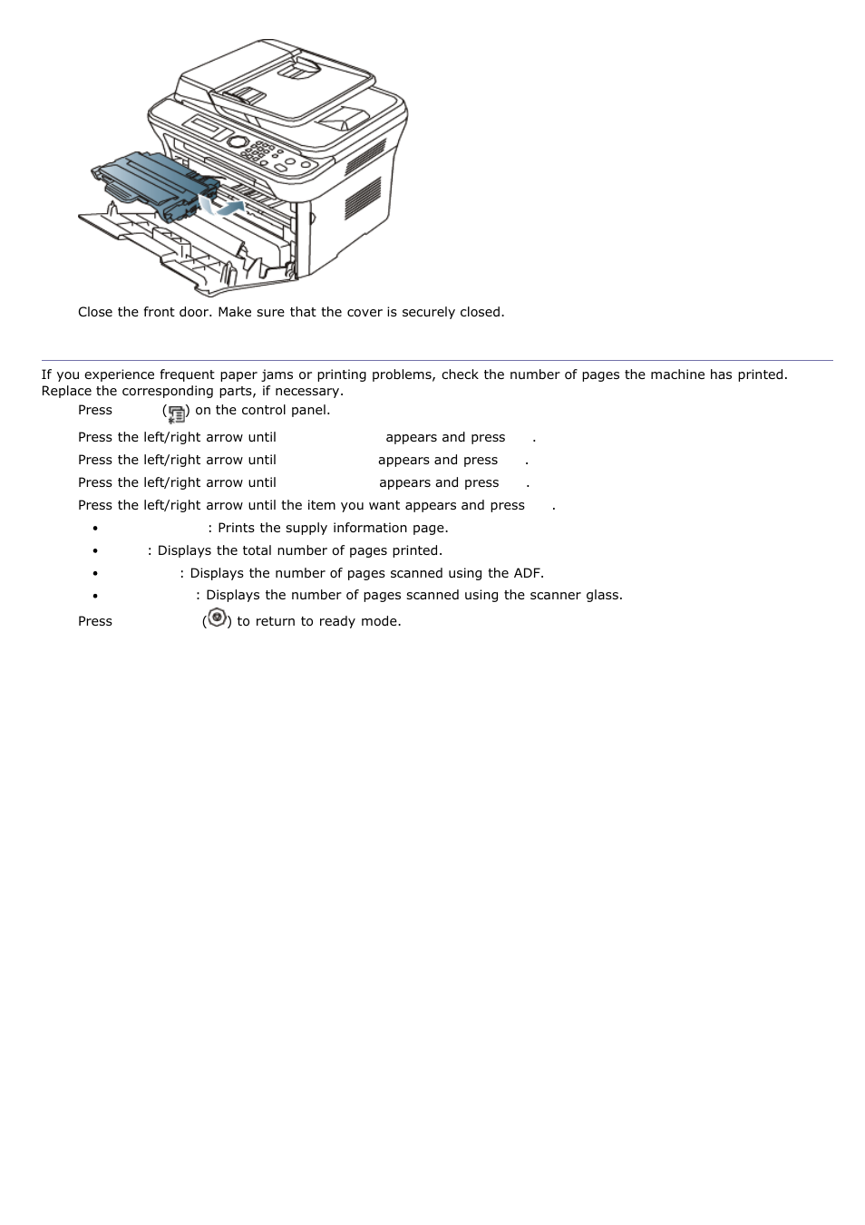 Checking replaceable’s lifespan | Dell 1135n Multifunction Mono Laser Printer User Manual | Page 110 / 138