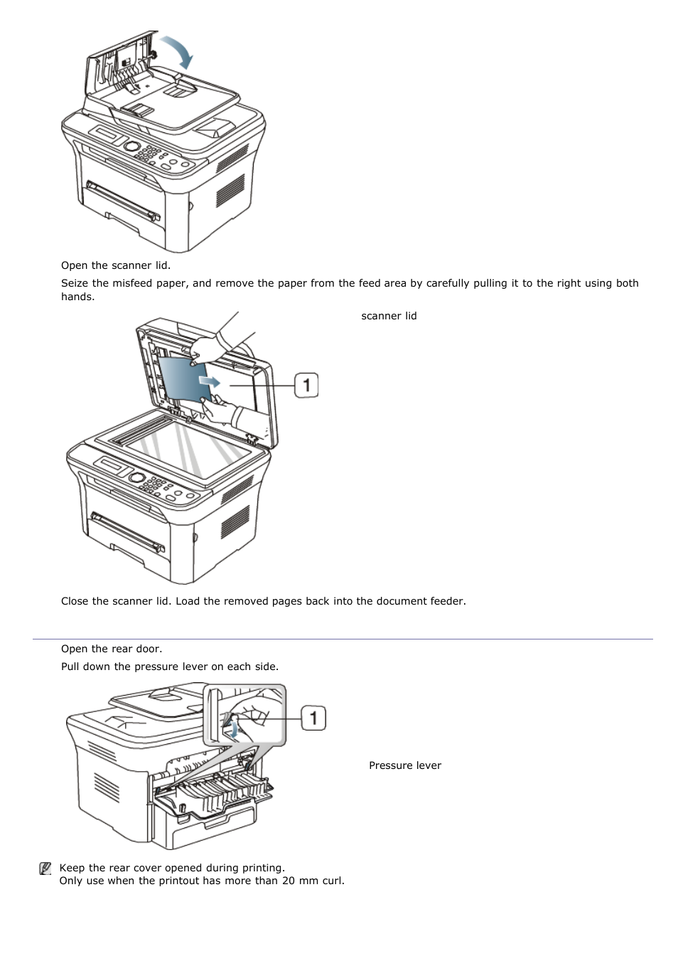 Tips for avoiding paper curls | Dell 1135n Multifunction Mono Laser Printer User Manual | Page 113 / 138