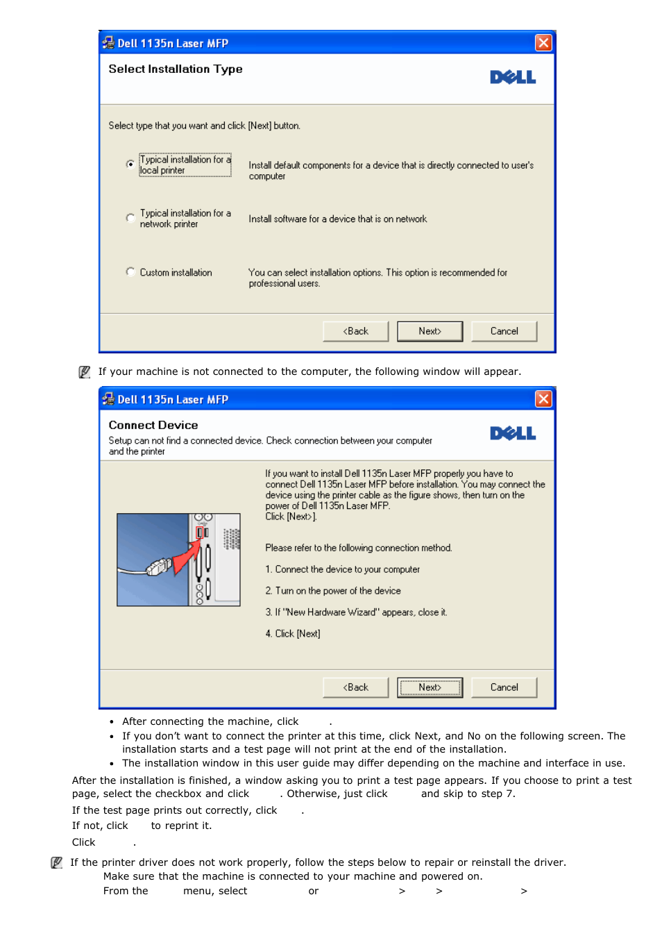 Dell 1135n Multifunction Mono Laser Printer User Manual | Page 18 / 138