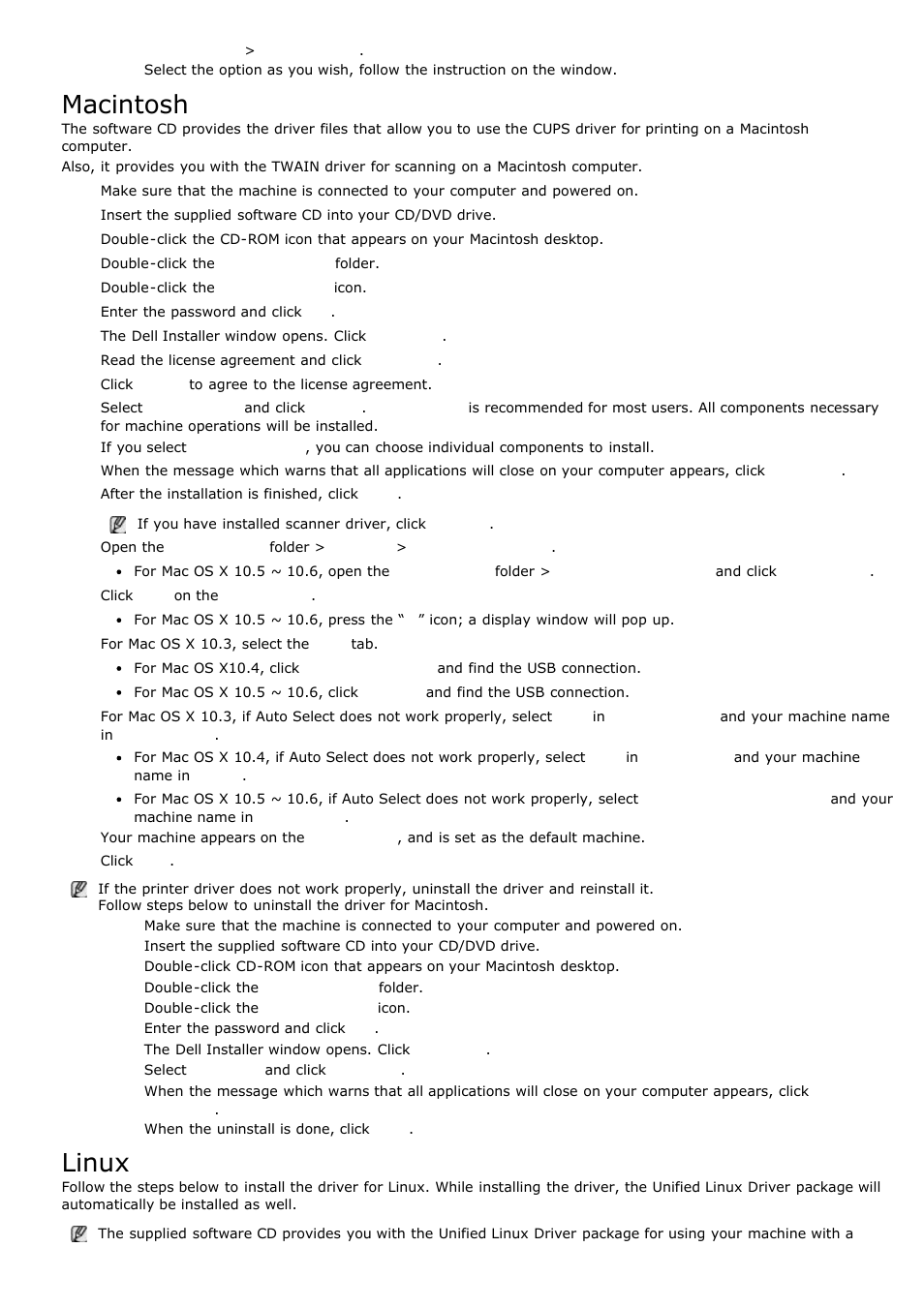 Macintosh, Linux | Dell 1135n Multifunction Mono Laser Printer User Manual | Page 19 / 138