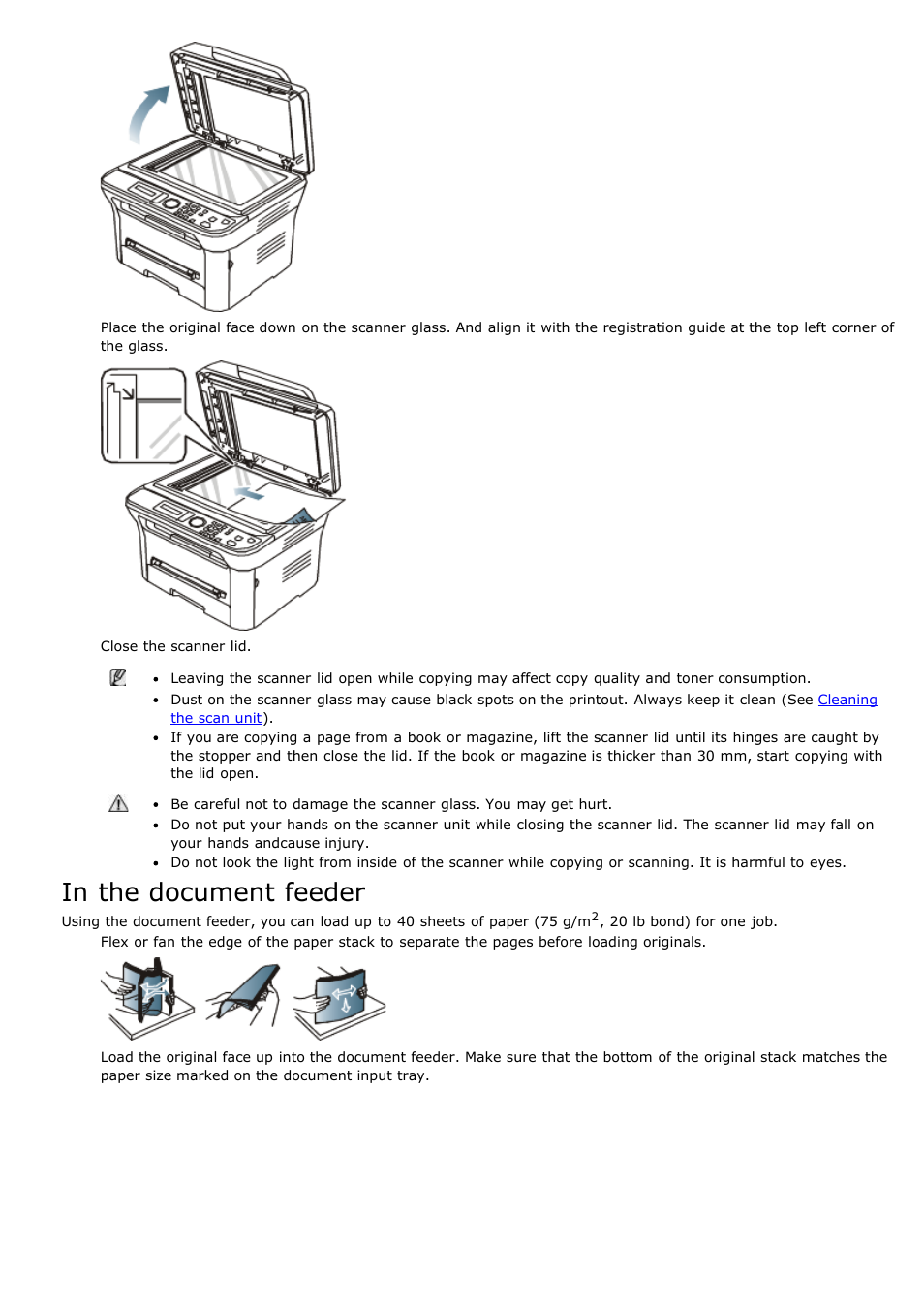 In the document feeder | Dell 1135n Multifunction Mono Laser Printer User Manual | Page 86 / 138