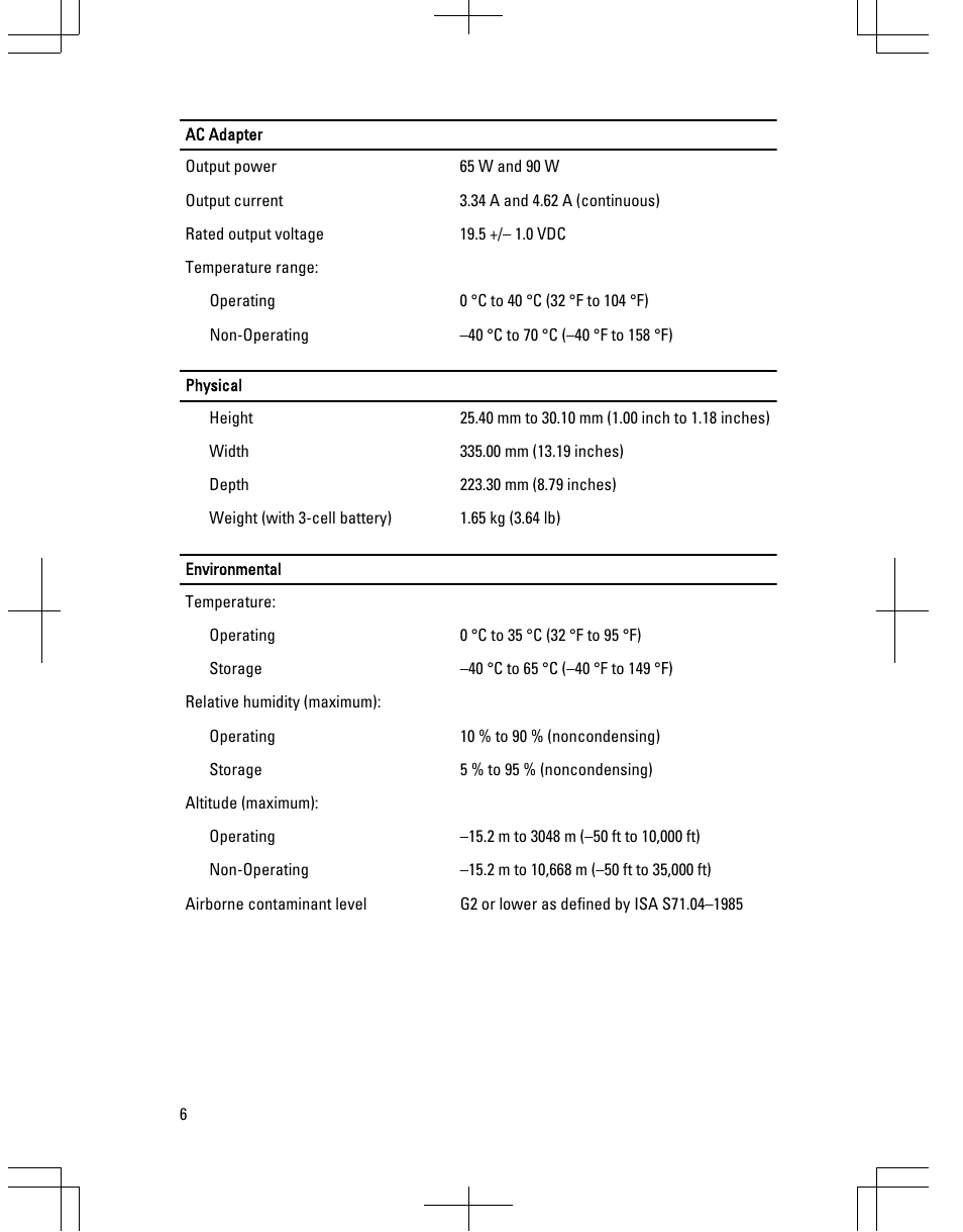 Dell Latitude E6320 (Early 2011) User Manual | Page 6 / 7