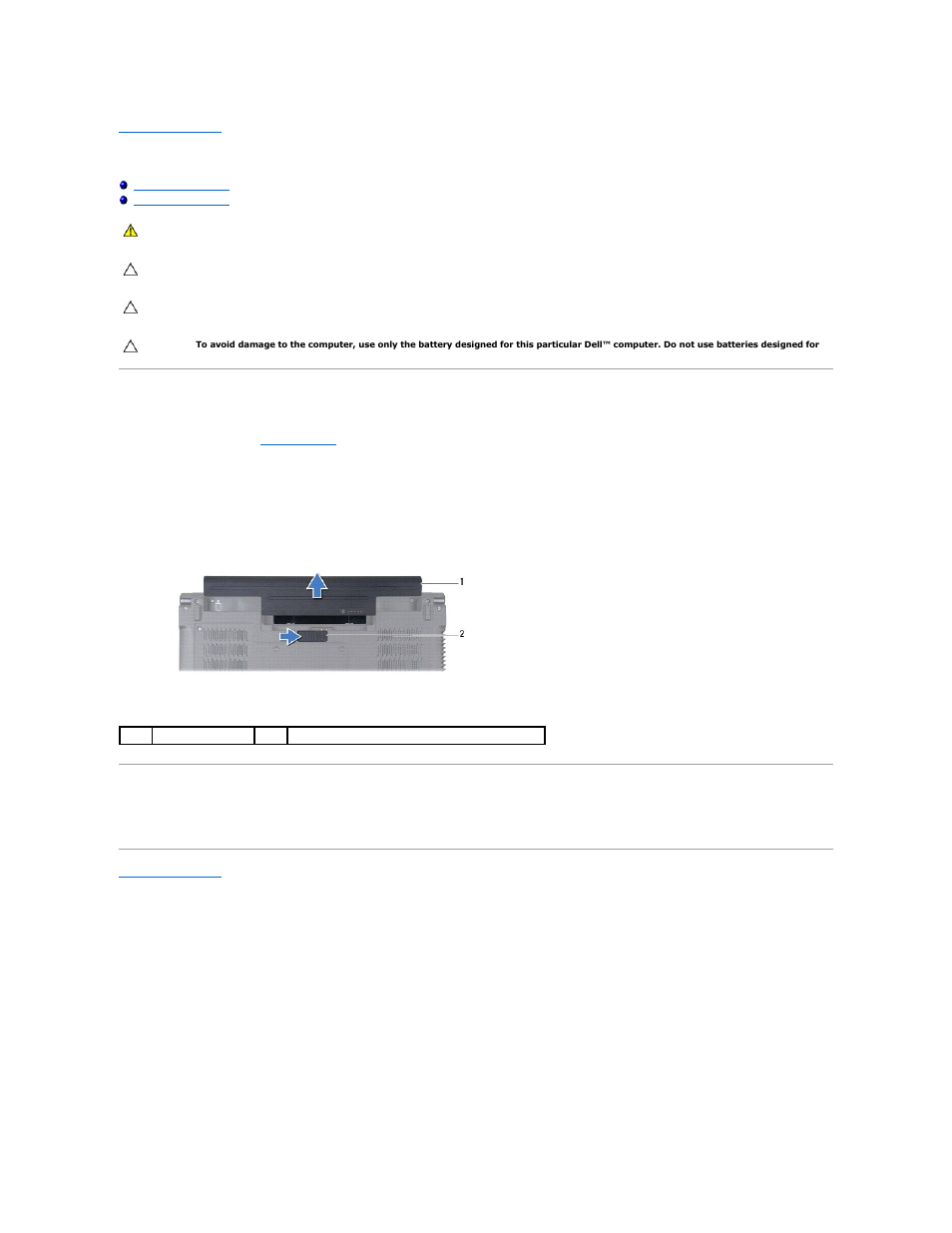 Battery, Removing the battery, Replacing the battery | Dell Studio 1450 (Mid 2009) User Manual | Page 4 / 47