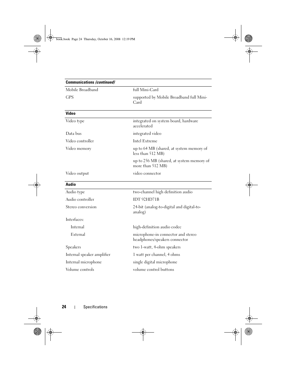 Dell Latitude E4300 (Late 2008) User Manual | Page 24 / 70