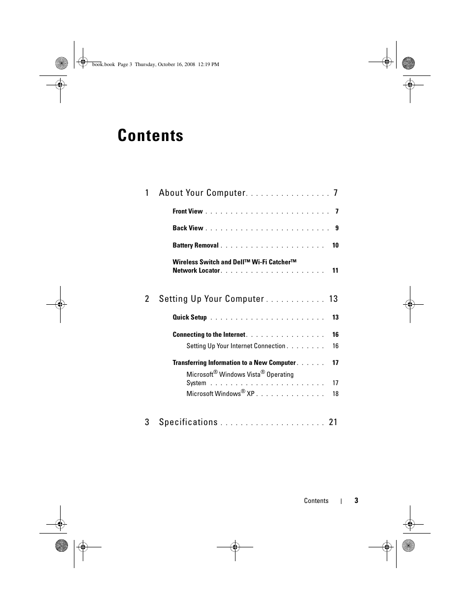 Dell Latitude E4300 (Late 2008) User Manual | Page 3 / 70
