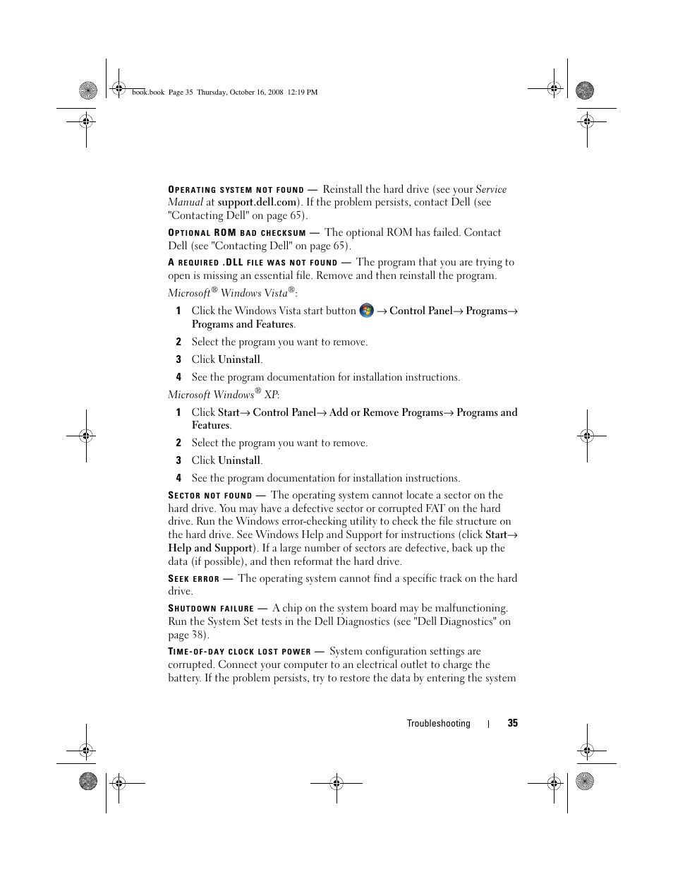 Dell Latitude E4300 (Late 2008) User Manual | Page 35 / 70