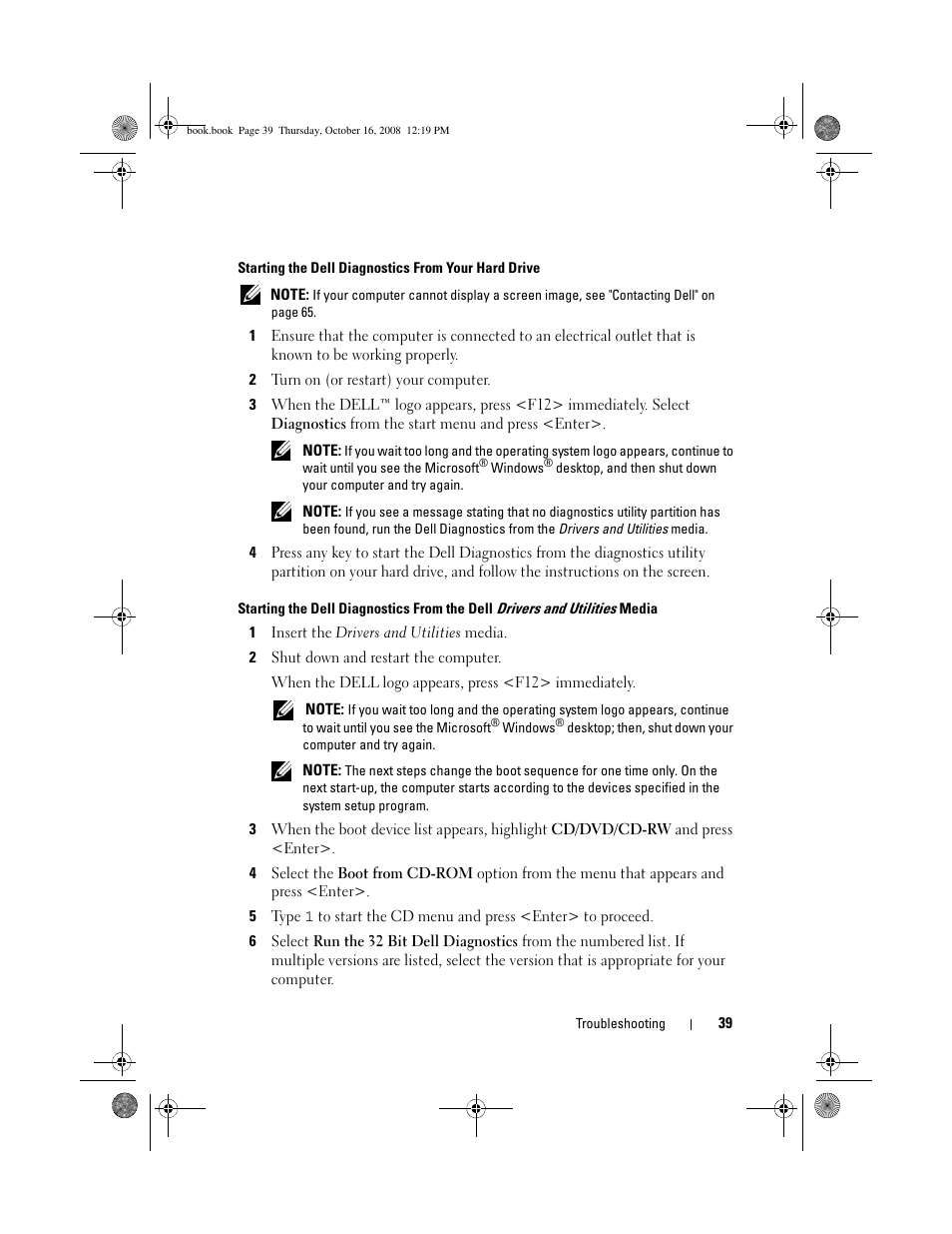 Dell Latitude E4300 (Late 2008) User Manual | Page 39 / 70