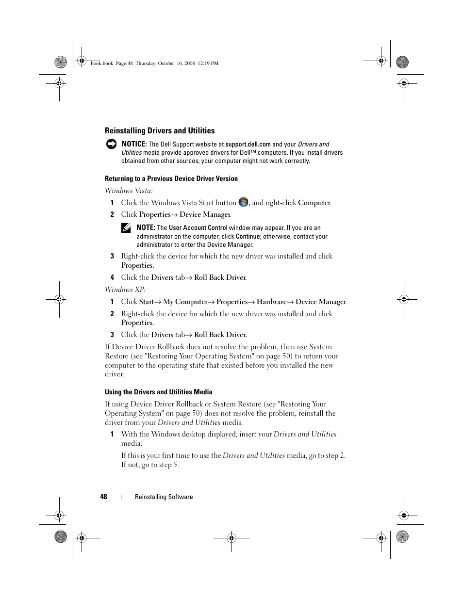 Dell Latitude E4300 (Late 2008) User Manual | Page 48 / 70