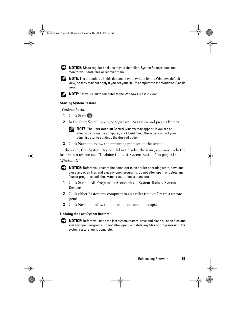 Dell Latitude E4300 (Late 2008) User Manual | Page 51 / 70