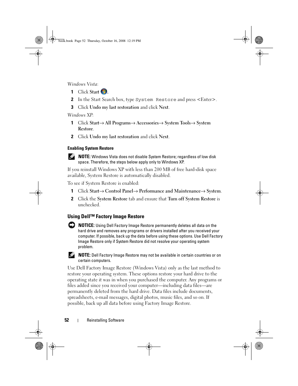 Dell Latitude E4300 (Late 2008) User Manual | Page 52 / 70