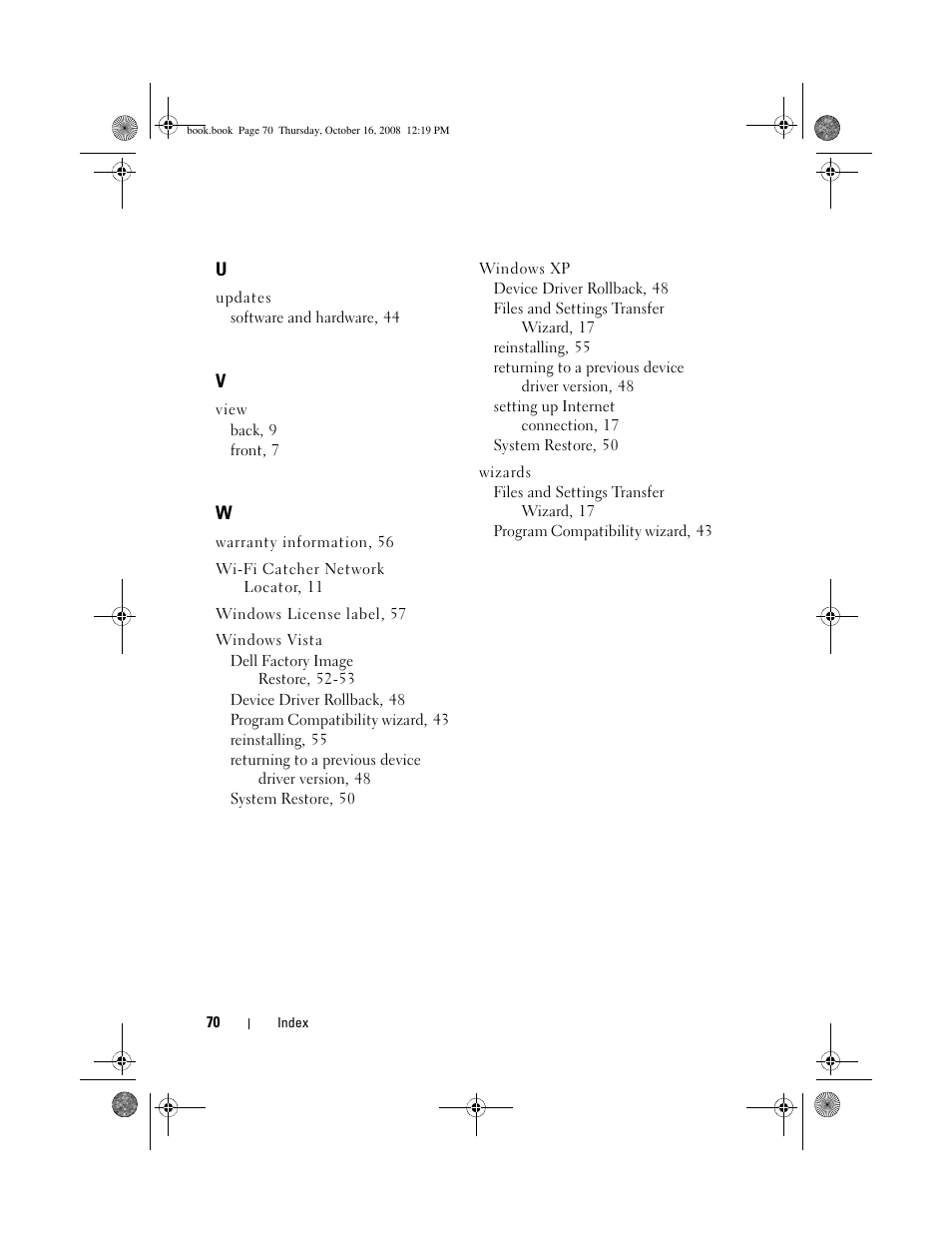 Dell Latitude E4300 (Late 2008) User Manual | Page 70 / 70