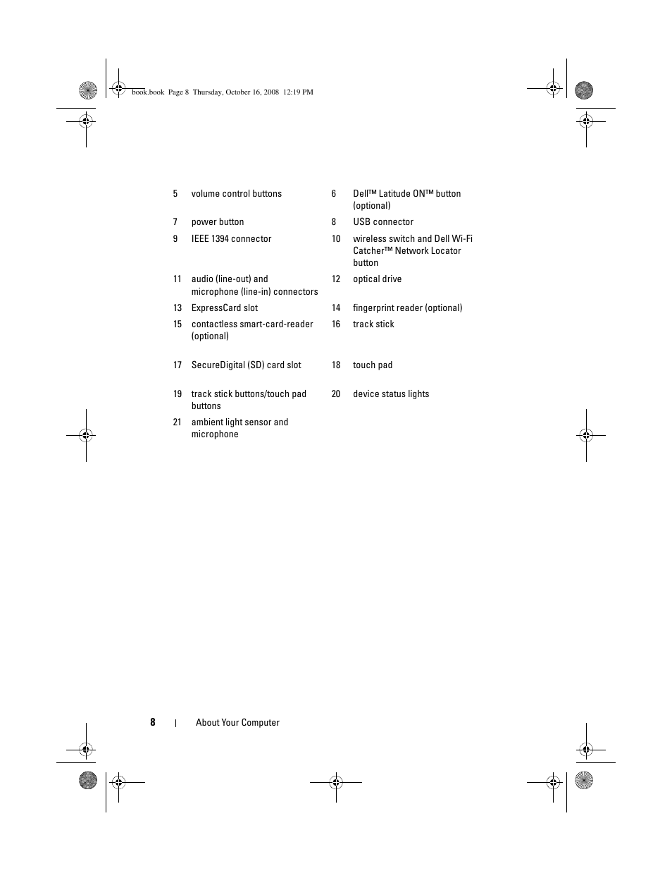 Dell Latitude E4300 (Late 2008) User Manual | Page 8 / 70