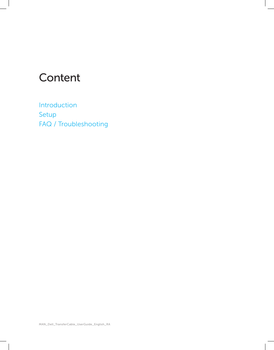 Content | Dell Cable - Easy Transfer for Windows 8 User Manual | Page 2 / 16