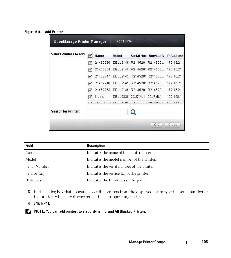 Dell Open Manage Print Manager Software User Manual | Page 105 / 276